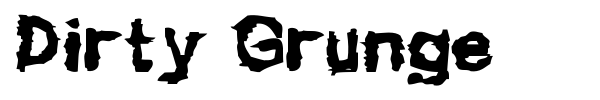 Dirty Grunge font preview